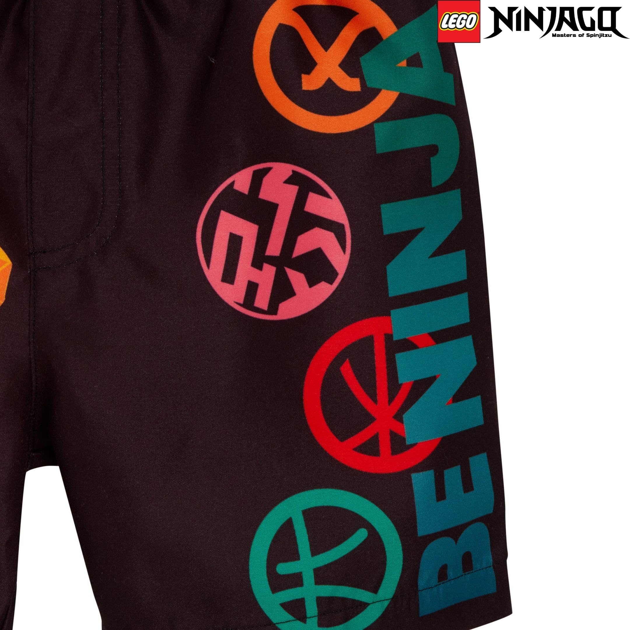 **LEGO Ninjago Boys Swim Shorts - Quick Dry Kids Swimming Trunks for Beach, Pool & Summer Vacation - Fun Swimwear for Boys**