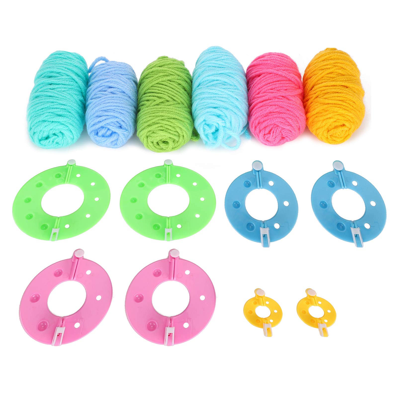 WNSC Durable DIY Pompom Maker Kit - Reusable Craft Tool for Adults & Kids - Perfect for Knitting, Crochet, Home Decor & DIY Projects