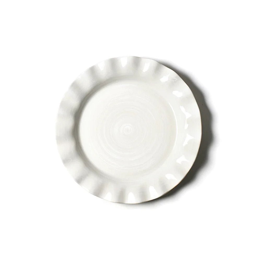 Coton Colors Signature Ruffle Plate - Elegant Decorative Dinnerware for Special Occasions | Perfect for Weddings, Anniversaries & Holiday Tablescapes