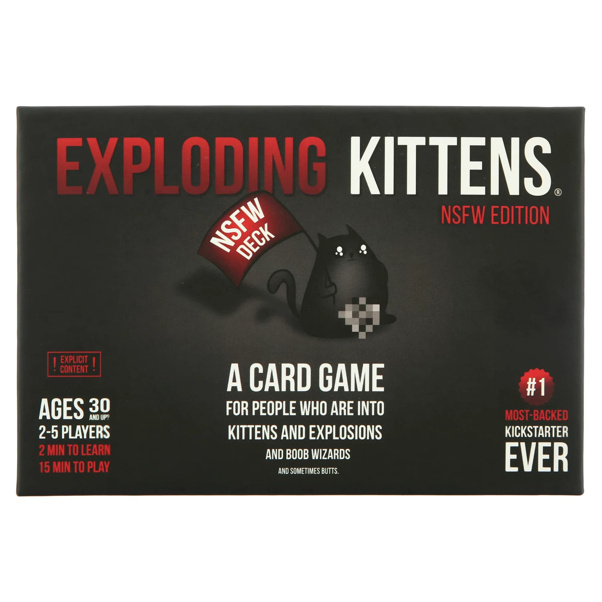 Exploding Kittens NSFW Card Game - Russian Roulette Party Game for Adults & Teens - Hilarious & Strategic Adult Card Game - Perfect for Game Nights, Parties & Drinking Games