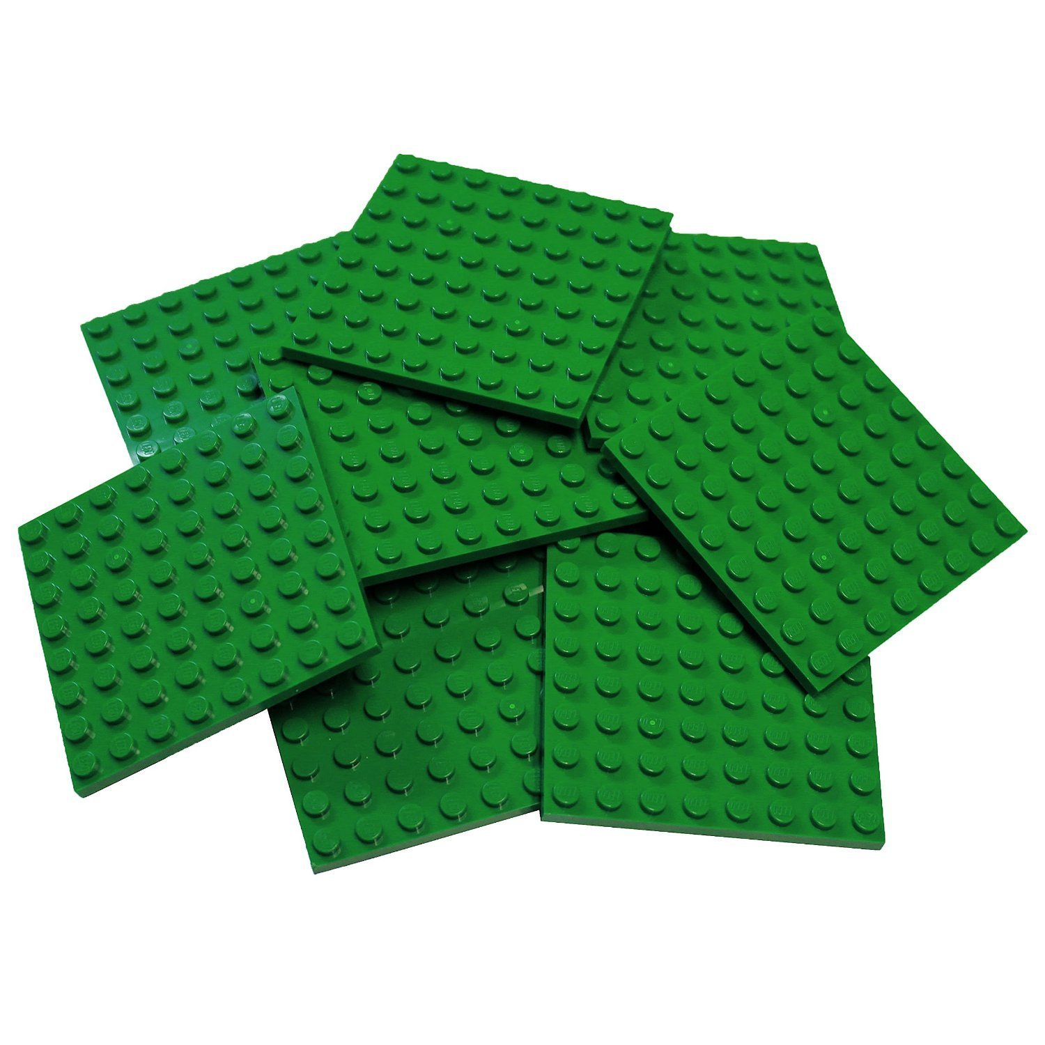 LEGO Dark Green 8x8 Plates (10-Pack) – Perfect for Building, DIY Projects & LEGO Creations