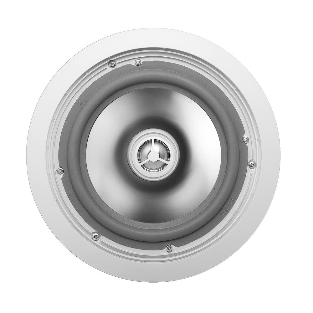 OSD Audio ICE840WRS 8 Inch Weatherproof Outdoor Ceiling Speakers with Aluminum Grill & Swivel Tweeter - 2 Pack for Patio, Pool Area, and Backyard Entertainment