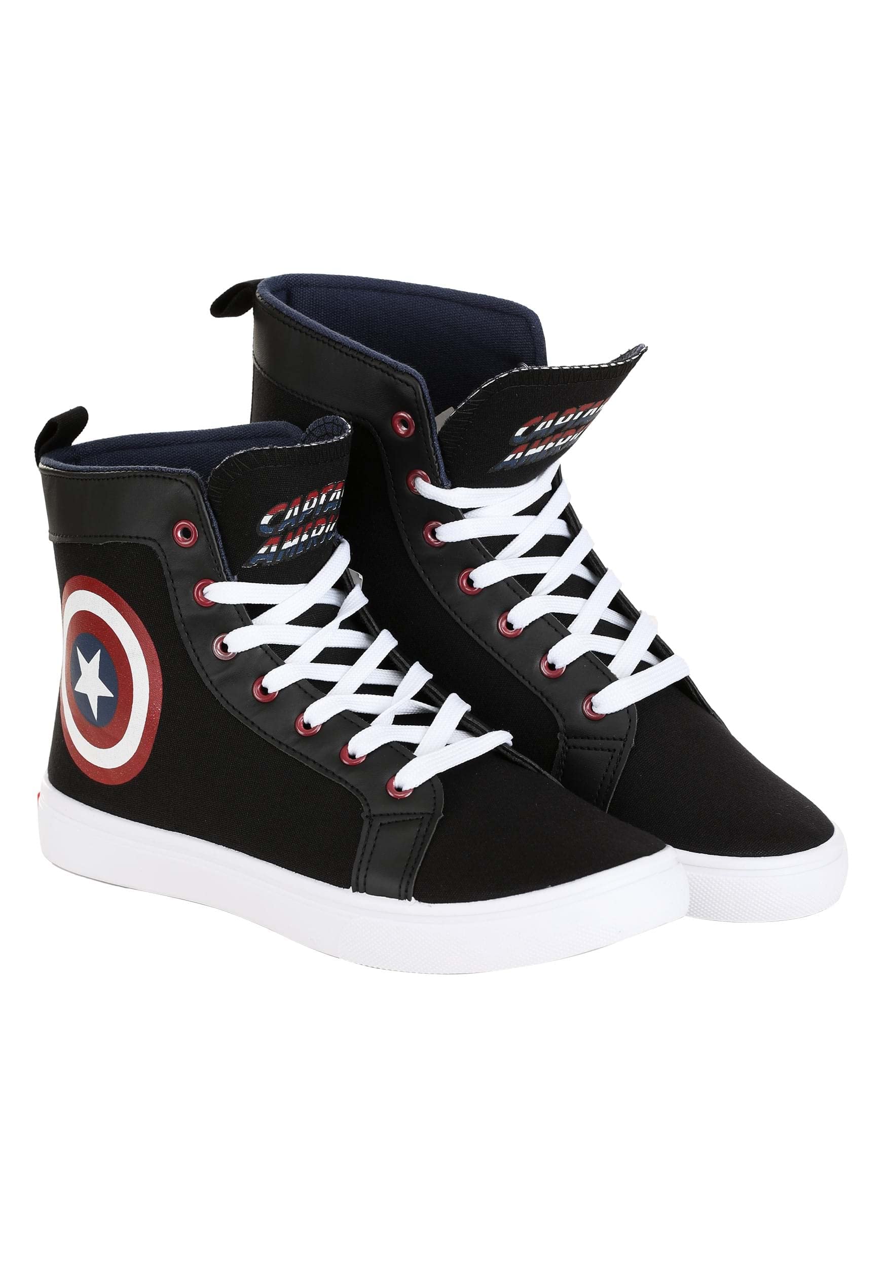 Men's Captain America Canvas Shoes - Superhero Themed Sneakers for Casual Wear, Cosplay & Comic Con | Lightweight & Comfortable for Daily Use