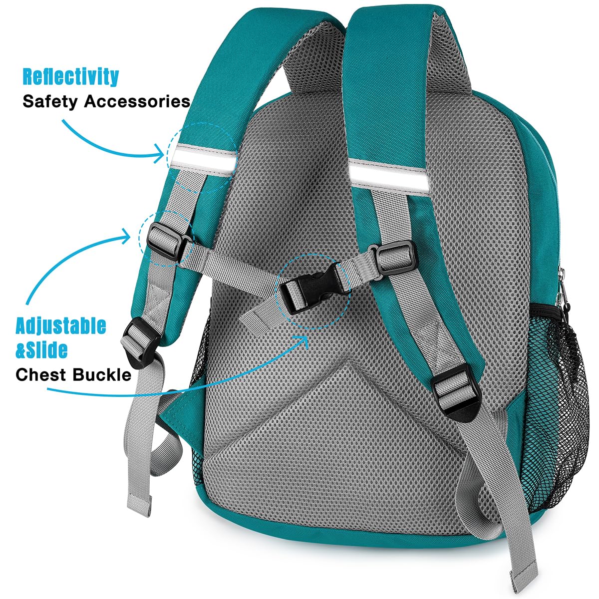 STEAMEDBUN Toddler Backpack for Boys 2-4 Years - Cute Kindergarten & Preschool Backpack with Adjustable Straps - Perfect for School, Daycare, Travel & Outdoor Adventures