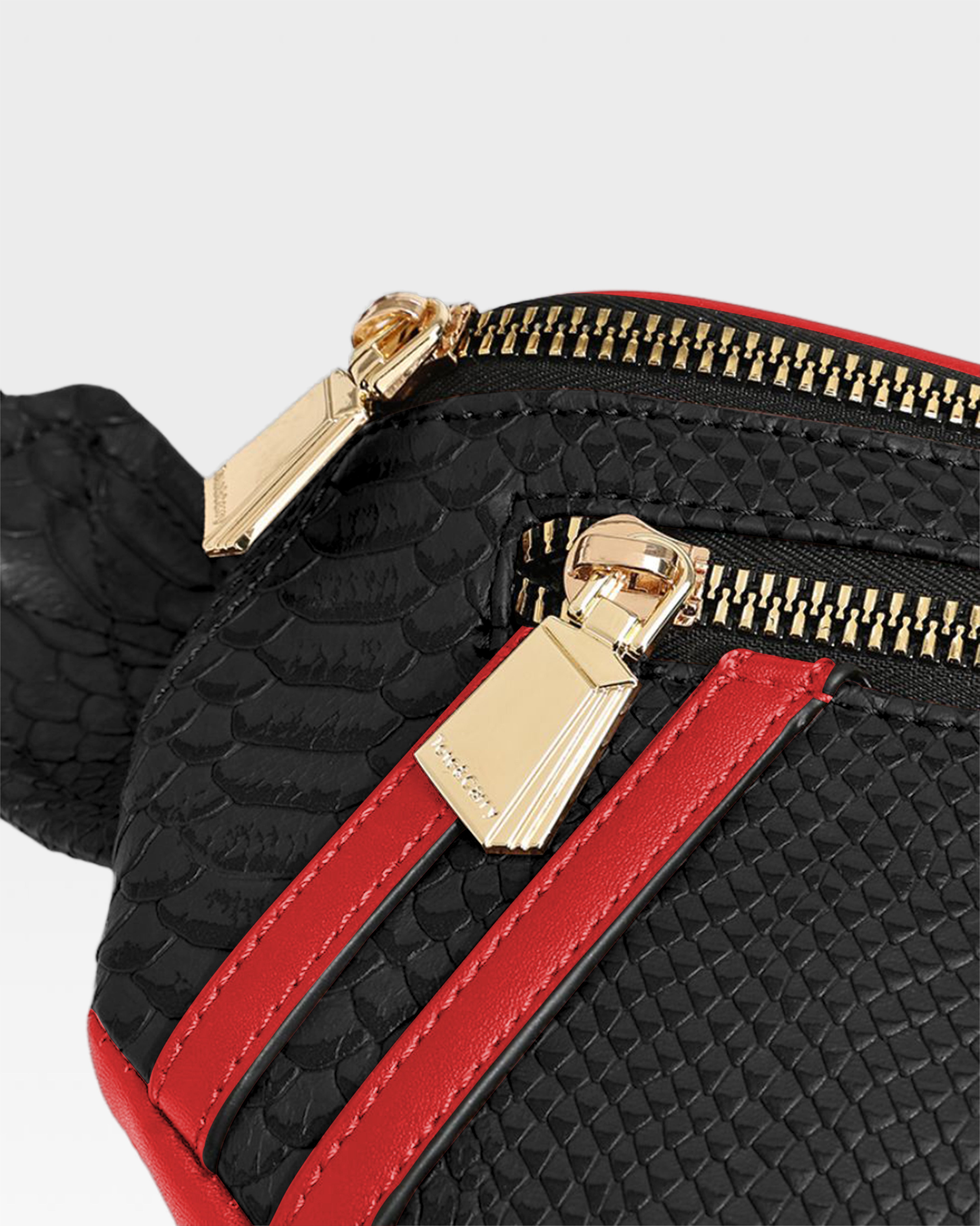 Apollo 1 Fanny Pack - Black & Red Waist Bag for Men & Women | Perfect for Hiking, Travel, Running & Outdoor Activities