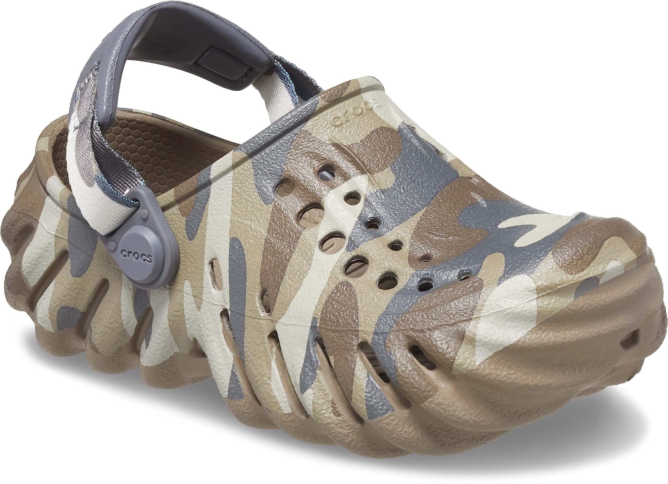 Crocs Unisex Kids' Echo Clog - Comfortable Lightweight Water Shoes for Boys & Girls - Perfect for Beach, Pool, and Outdoor Play
