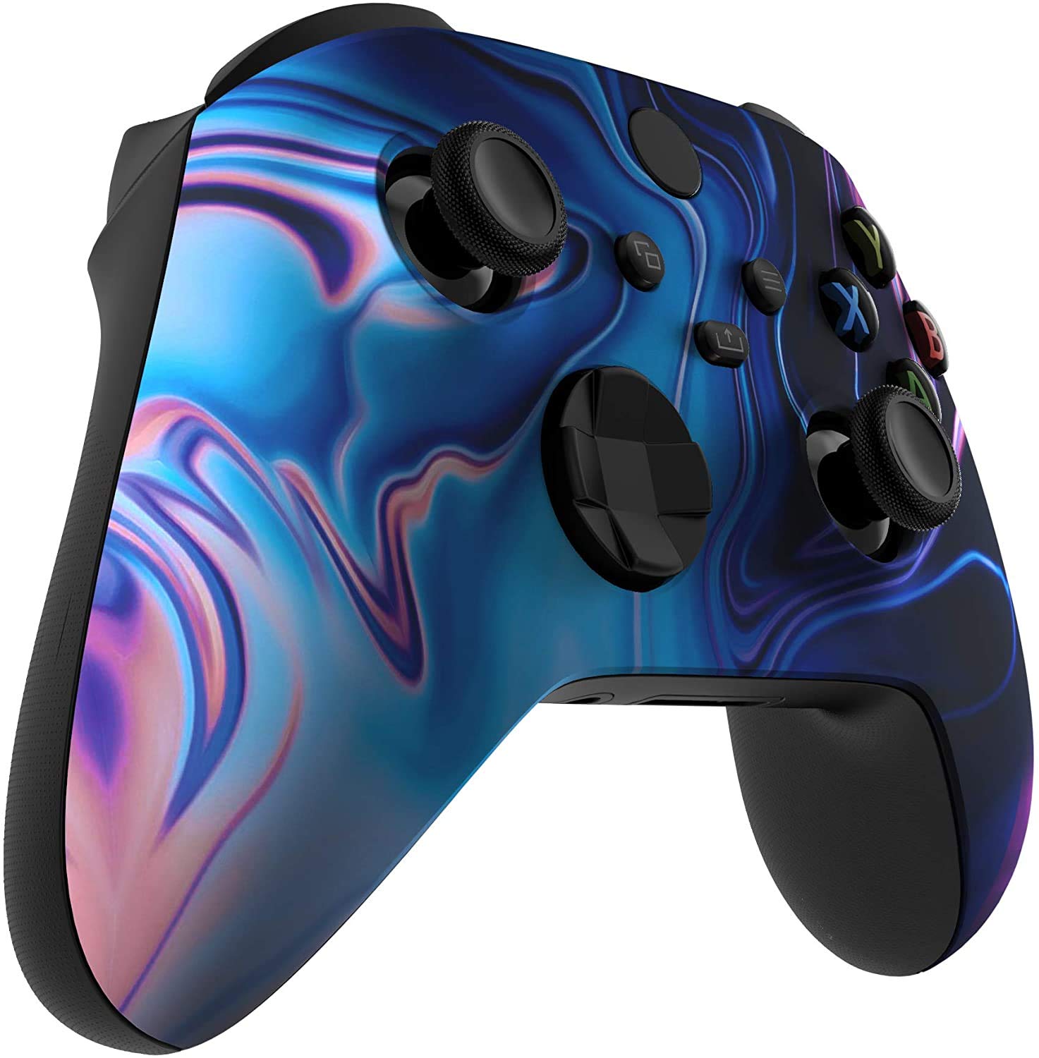 Custom Wireless Xbox Controller for Xbox Series X/S & Xbox One - Soft Touch Grip - Blue & Purple Swirl Design - Perfect for Gaming, Streaming & Competitive Play