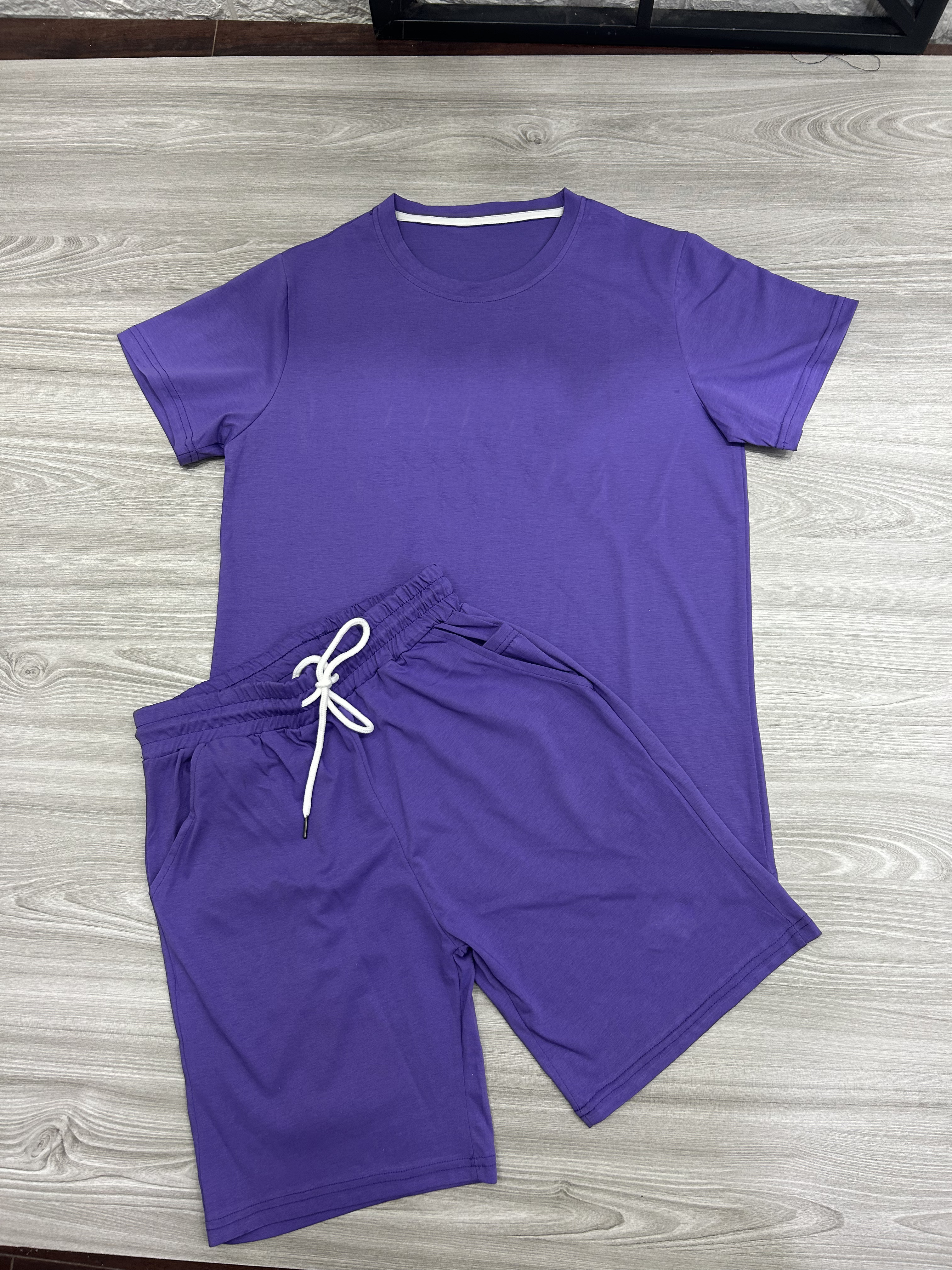 Men's Casual Short Sleeve T-Shirt and Shorts Set - Comfortable Summer Outfit for Beach, Gym, and Everyday Wear