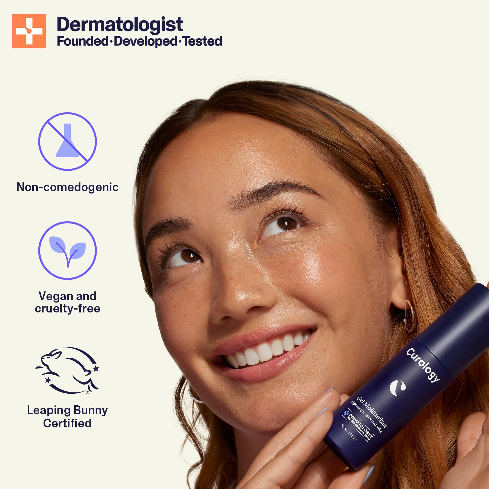 Curology Gel Face Moisturizer & Hydro+ Eye Gel Set - Hydrating Skincare Bundle for Dry Skin | Day & Night Moisturizing Cream for Face & Under Eyes