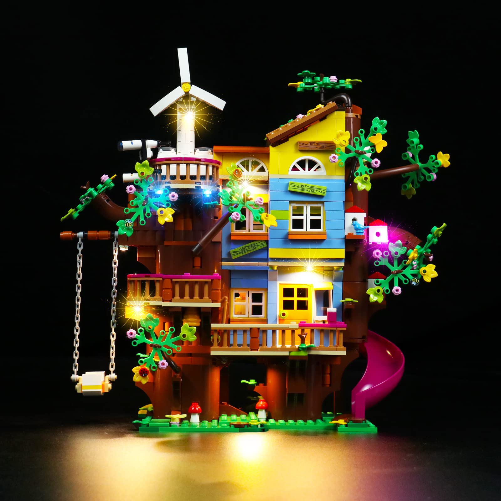 LMTIC LED Lighting Kit for Lego Friends Friendship Tree House 41703 - Compatible with Lego Building Sets (Lego Not Included) - Perfect for DIY Lego Display & Nighttime Illumination