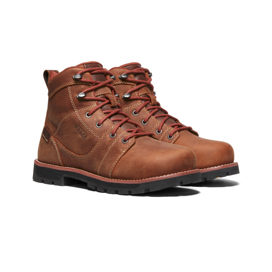 Women's Seattle 6 Waterproof Winter Boots with Aluminum Toe - Gingerbread/Black | Slip-Resistant, Insulated for Hiking, Snow & Cold Weather Outdoor Activities