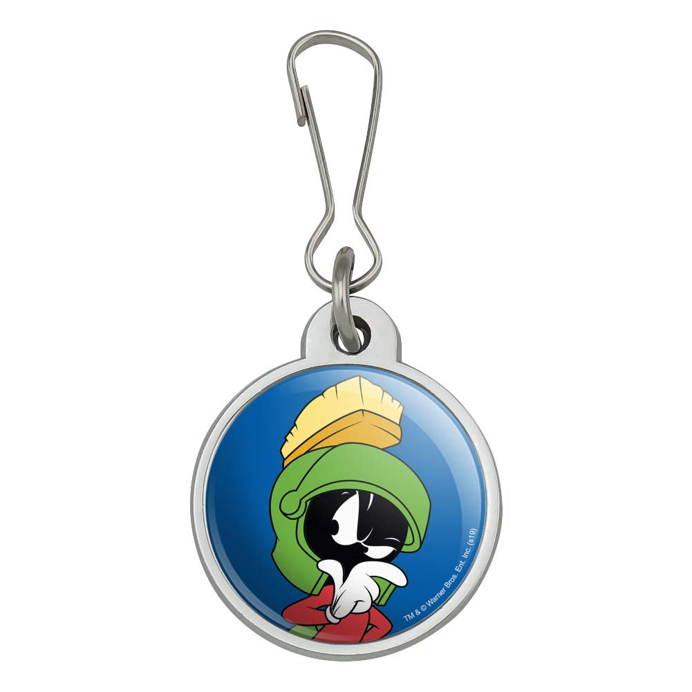 Looney Tunes Marvin The Martian Cosplay Jacket Handbag Purse Luggage Backpack Zipper Pull Charm - Cute Cartoon Character Accessories for Cosplay, Travel & Collectibles