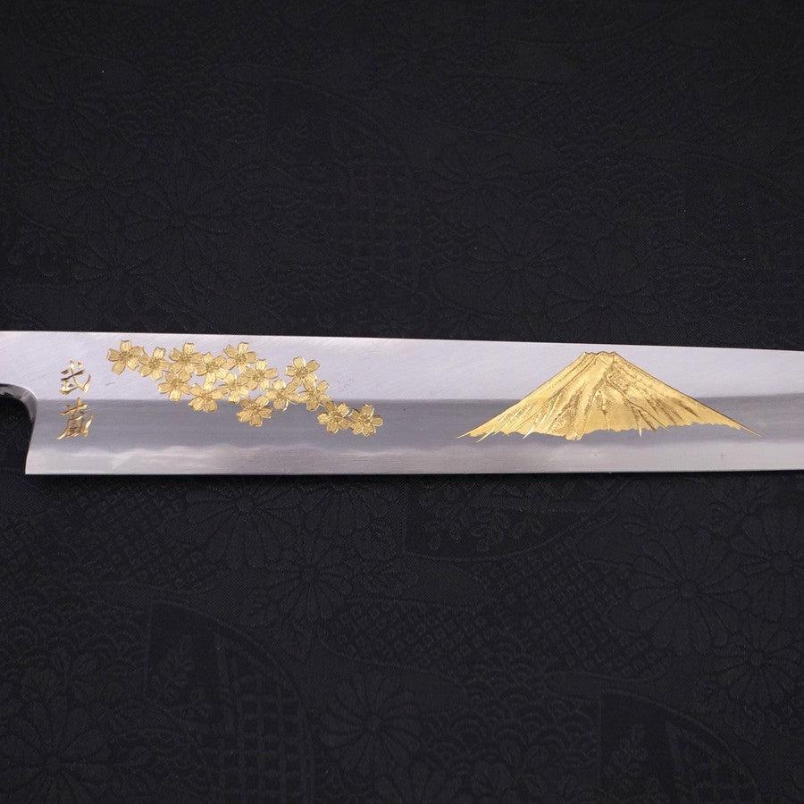 Premium Yanagiba Sushi Knife - White Steel #2 Kasumi Forged with Buffalo Ebony Handle - 270mm Blade for Professional Sushi Chefs & Japanese Cuisine Lovers - Ideal for Slicing Raw Fish & Preparing Sashimi