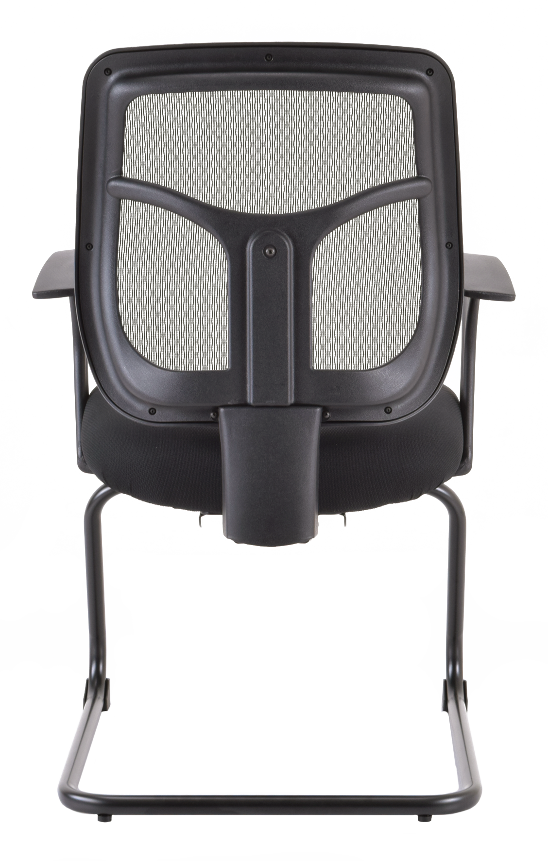 Eurotech Apollo Guest Chair - Ergonomic Mesh & Fabric Office Chair, Black (MTG9900) - Perfect for Home Office, Conference Rooms & Waiting Areas
