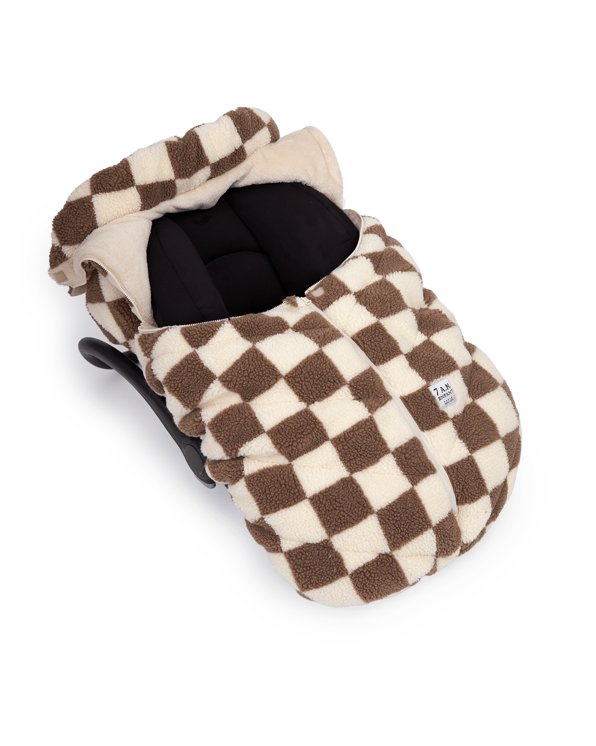 7AM Enfant Baby Car Seat Cocoon for Infants 0-12 Months - Soft & Warm Winter Car Seat Cover for Safe & Cozy Travel