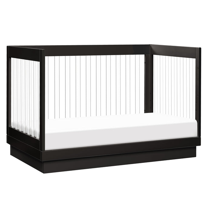Babyletto Harlow Acrylic 3-in-1 Convertible Crib with Toddler Bed Conversion Kit - Modern Nursery Essential for Newborns to Toddlers | Safe & Stylish Baby Bedroom Furniture