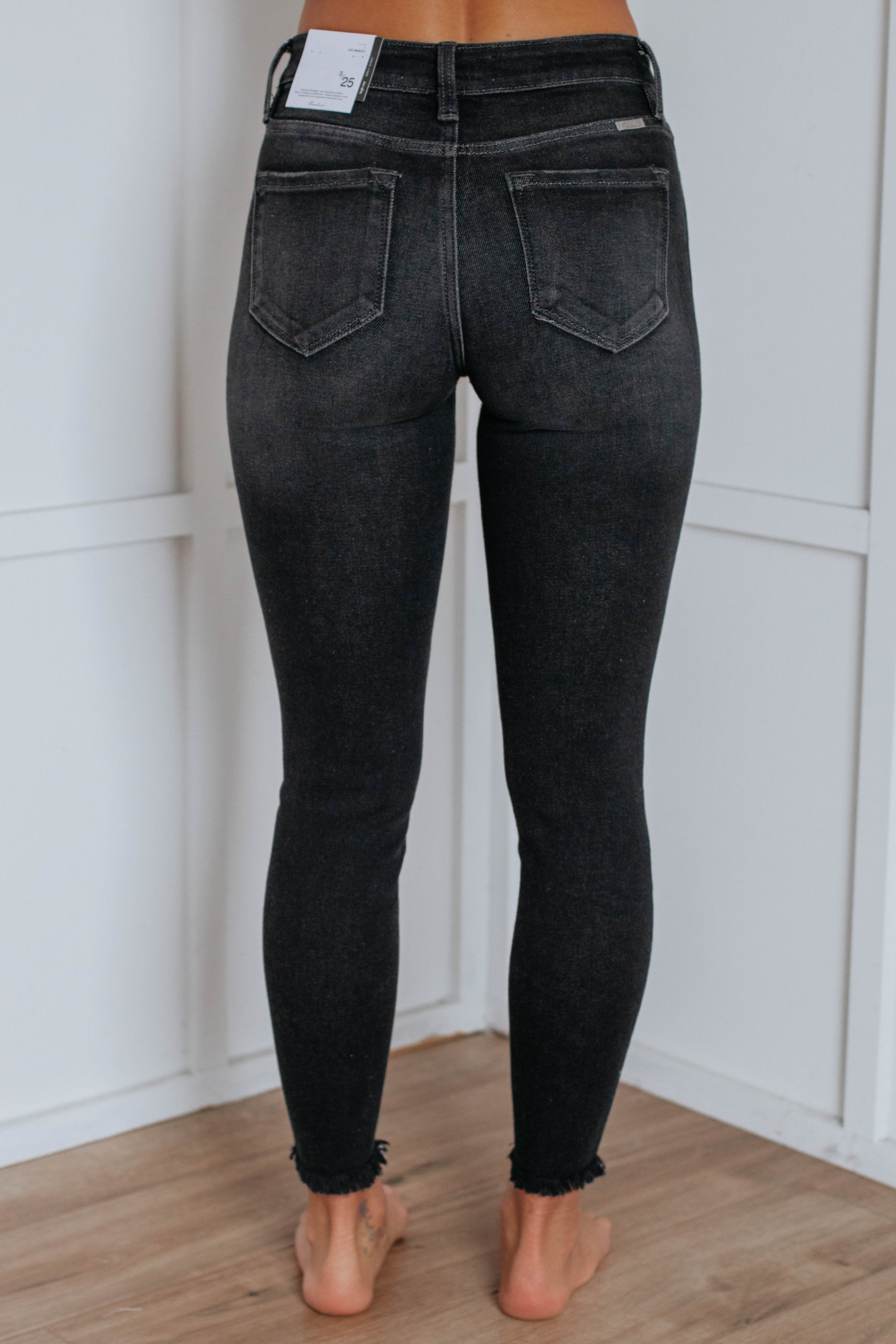Barrett KanCan Vintage Black High Waist Flare Jeans for Women - Retro 70s Style Denim Pants for Casual Wear & Night Out