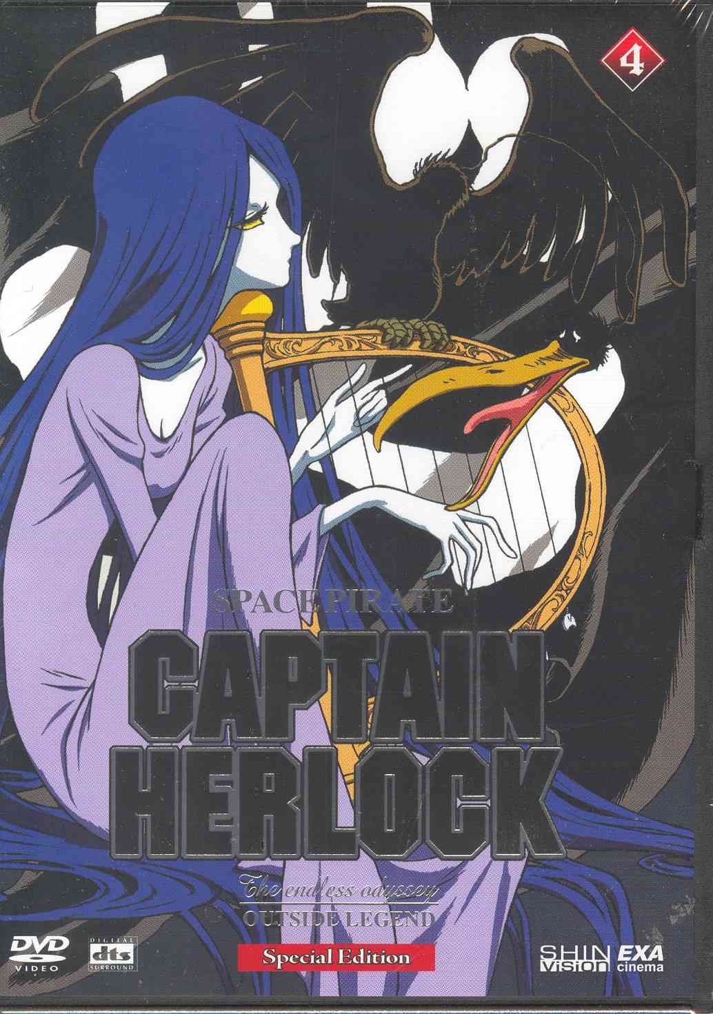 Captain Herlock Outside Legend 04 DVD - Italian Import - Anime Sci-Fi Adventure for Collectors & Movie Nights