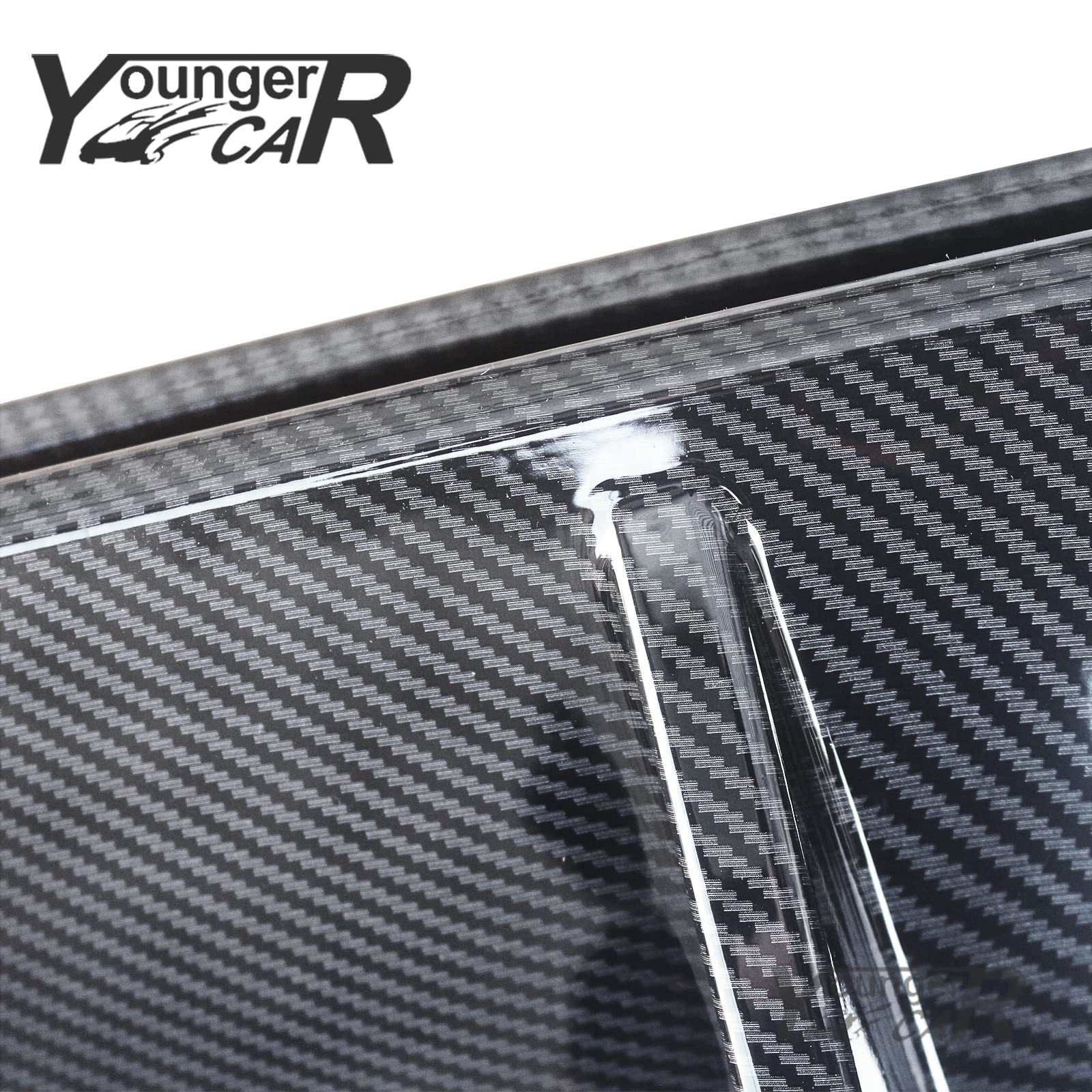 YOUNGERCAR Carbon Fiber Rear Bumper Diffuser for 2022-2023 Honda Civic 11th Gen Sedan | Lower Spoiler Lip Splitter Body Kit | Enhances Sporty Look & Aerodynamics
