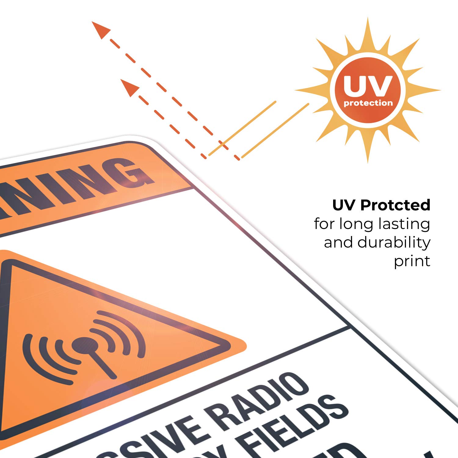 ANSI Warning Sign - Excessive Radio Frequency Fields Authorized Personnel Only - 24x30 Inches Rust Free .063 Aluminum Sign - Fade Resistant for Indoor/Outdoor Use - Made in USA - Perfect for Industrial Facilities, Laboratories & Restricted Areas