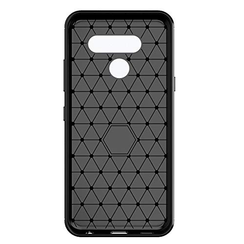 Premium Shockproof Phone Case for LG K50/K12 MAX (6.26 inch) with Tempered Glass Screen Protector - Slim Thin Rugged Full Body Protection Soft Rubber Silicone Cover for LG K50/K12 MAX/Q60/X6 (2019 Models) - Perfect for Outdoor Activities, Work & Daily Use (Black)
