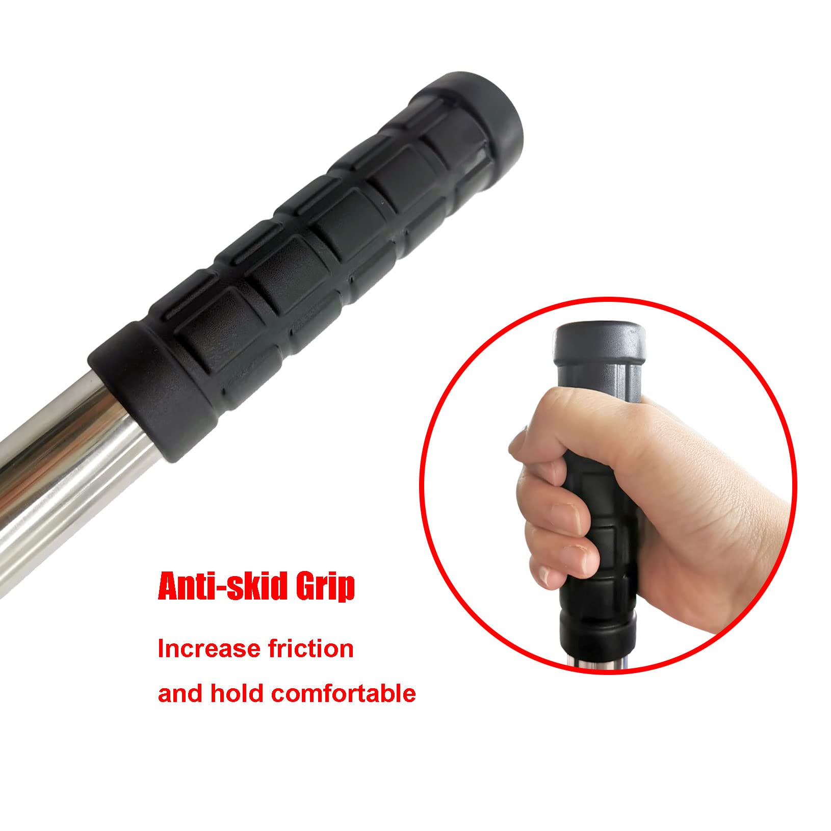 30 Inch Stainless Steel Spring Installation and Removal Rod Tool for Swimming Pool Safety Anchor Cover - Perfect for Pool Maintenance and Winterization