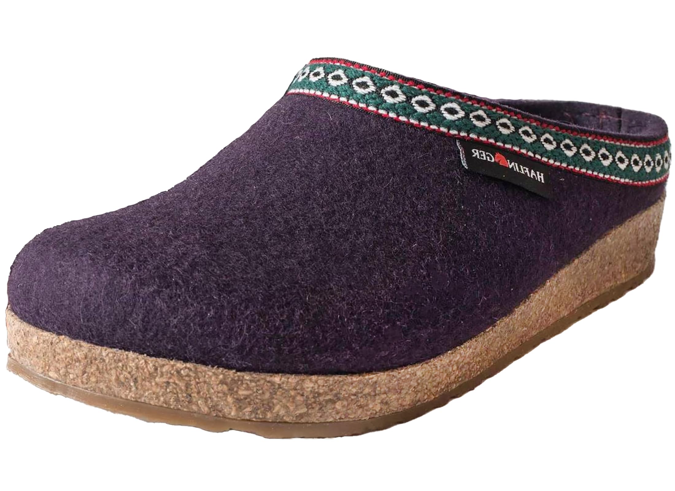 HAFLINGER Men's Classic Wool Slippers - Comfortable House Shoes for Indoor & Outdoor Use - Perfect for Relaxing at Home, Lounging, and Light Outdoor Walks