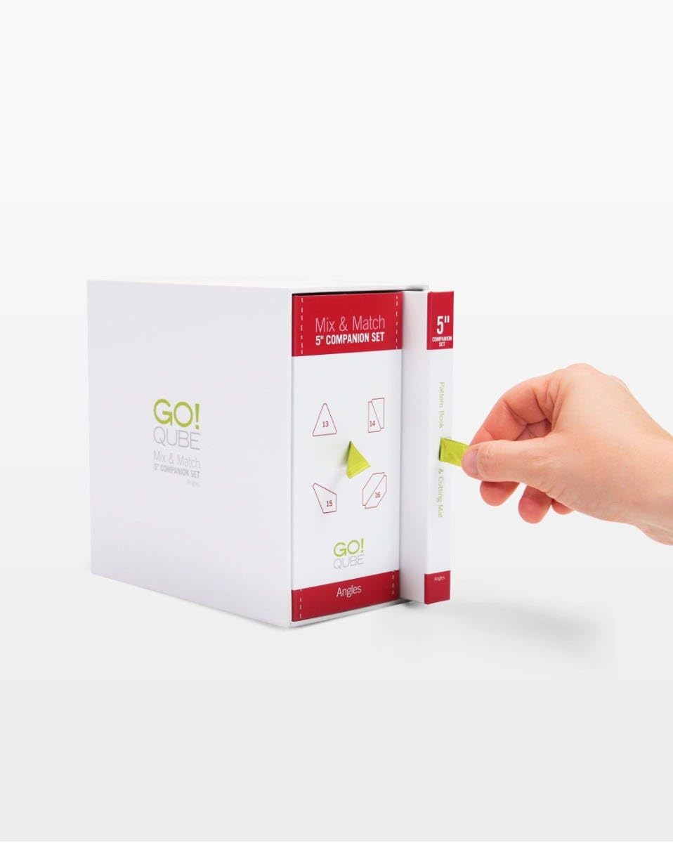 AccuQuilt GO! Qube 5-Inch Companion Set - Precision Cutting Dies for Quilting & Fabric Crafts | Perfect for DIY Quilt Blocks, Patchwork & Sewing Projects
