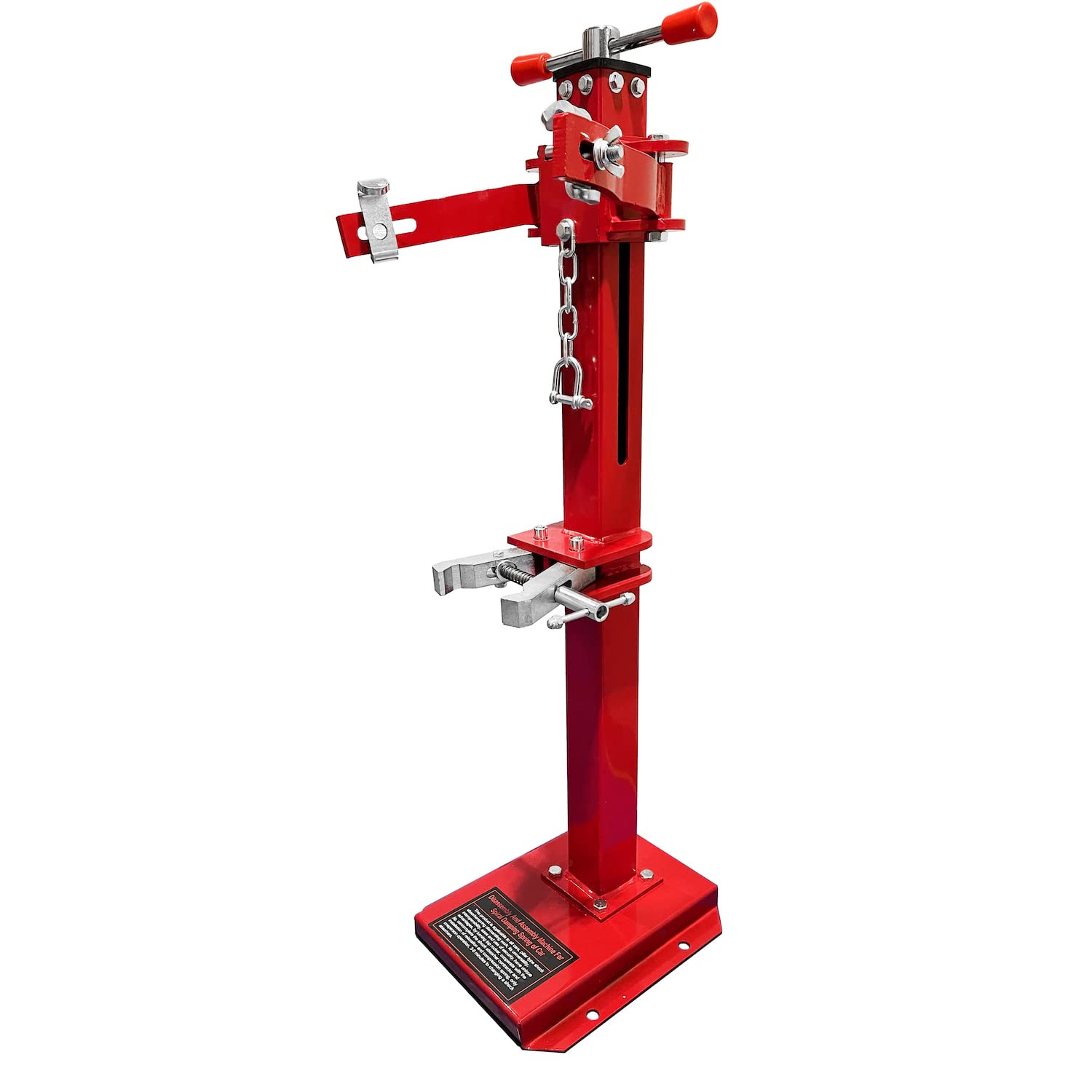 HTTMT Heavy Duty Hydraulic Spring Compressor for Cars - Red Manual Coil Spring Compressor Tool with 16.92