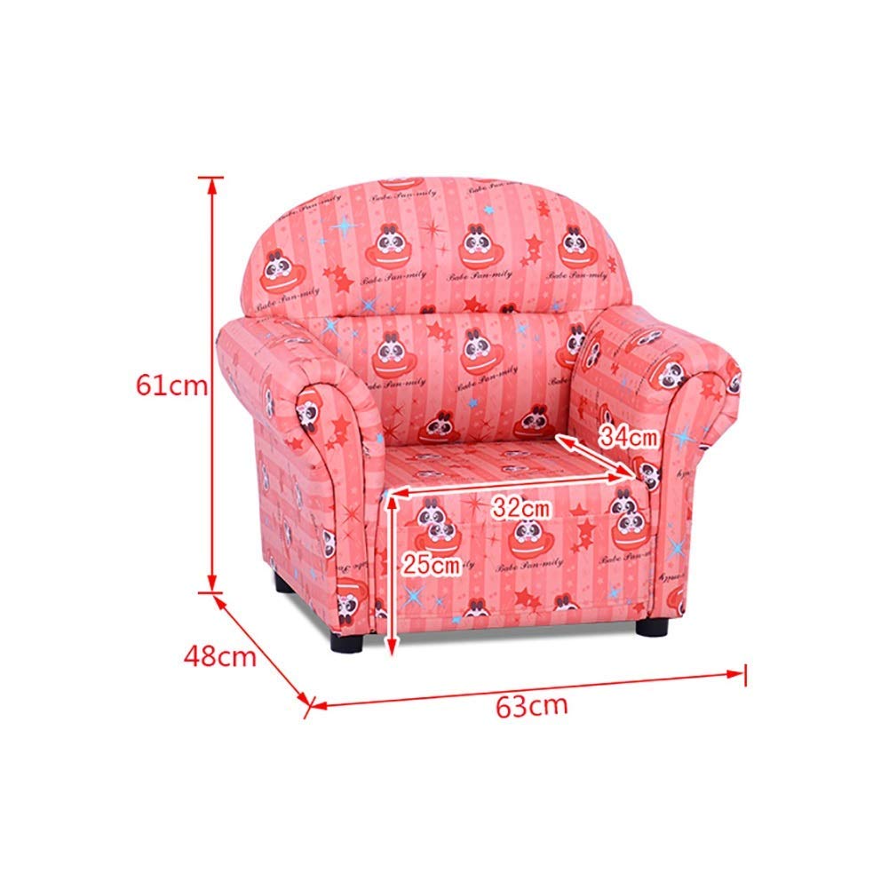 **Kids Cartoon Leather Footstool - Anti-Fall Baby Sofa Seat for Toddlers | Perfect for Playroom, Nursery & Living Room**