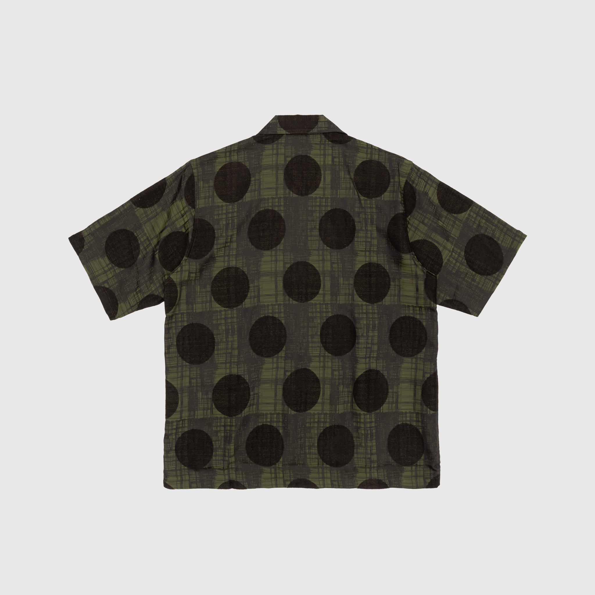 Stylish Plaid & Polkadot Jacquard Cabana Shirt for Men - Beachwear, Summer Vacation & Casual Outfits
