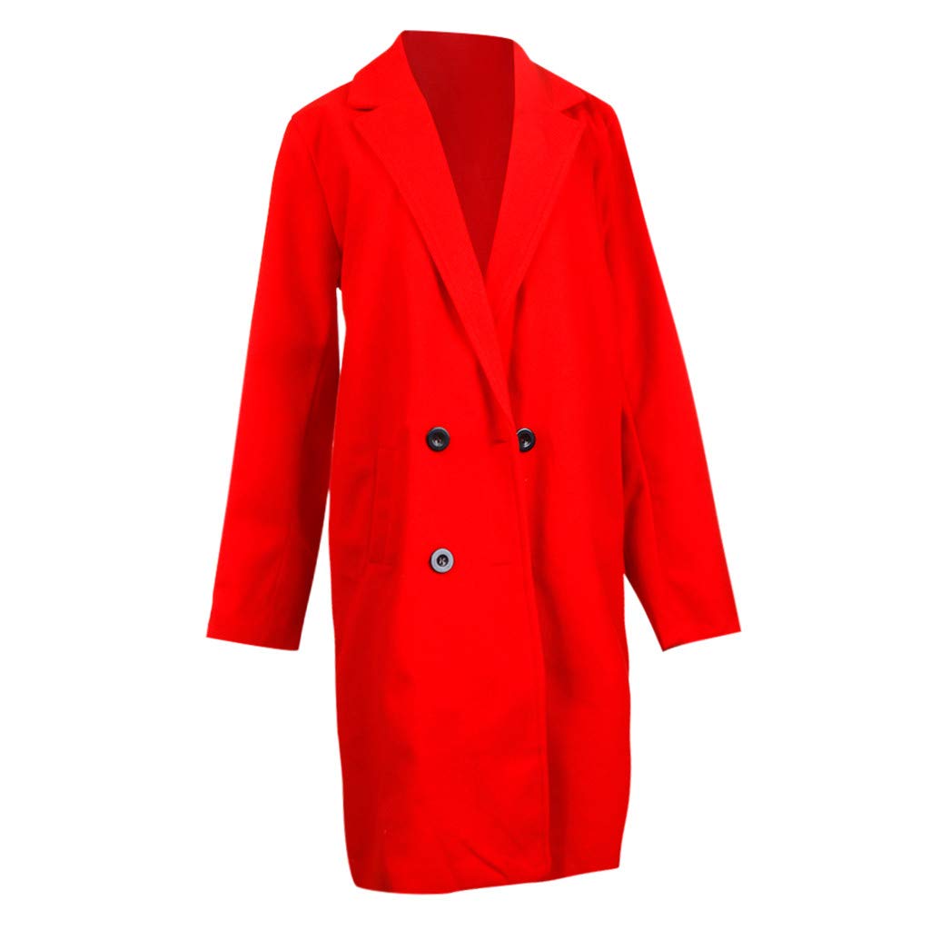 Elegant Women's Slim Wool Blend Long Coat - Warm Winter Outerwear for Office, Dating & Formal Occasions