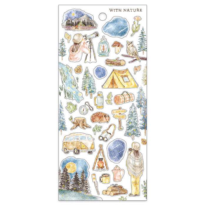 Astronomical Observation Sticker Set - Nature Inspired Star Chart Decals for Kids Room, Telescope & Science Classroom Decor