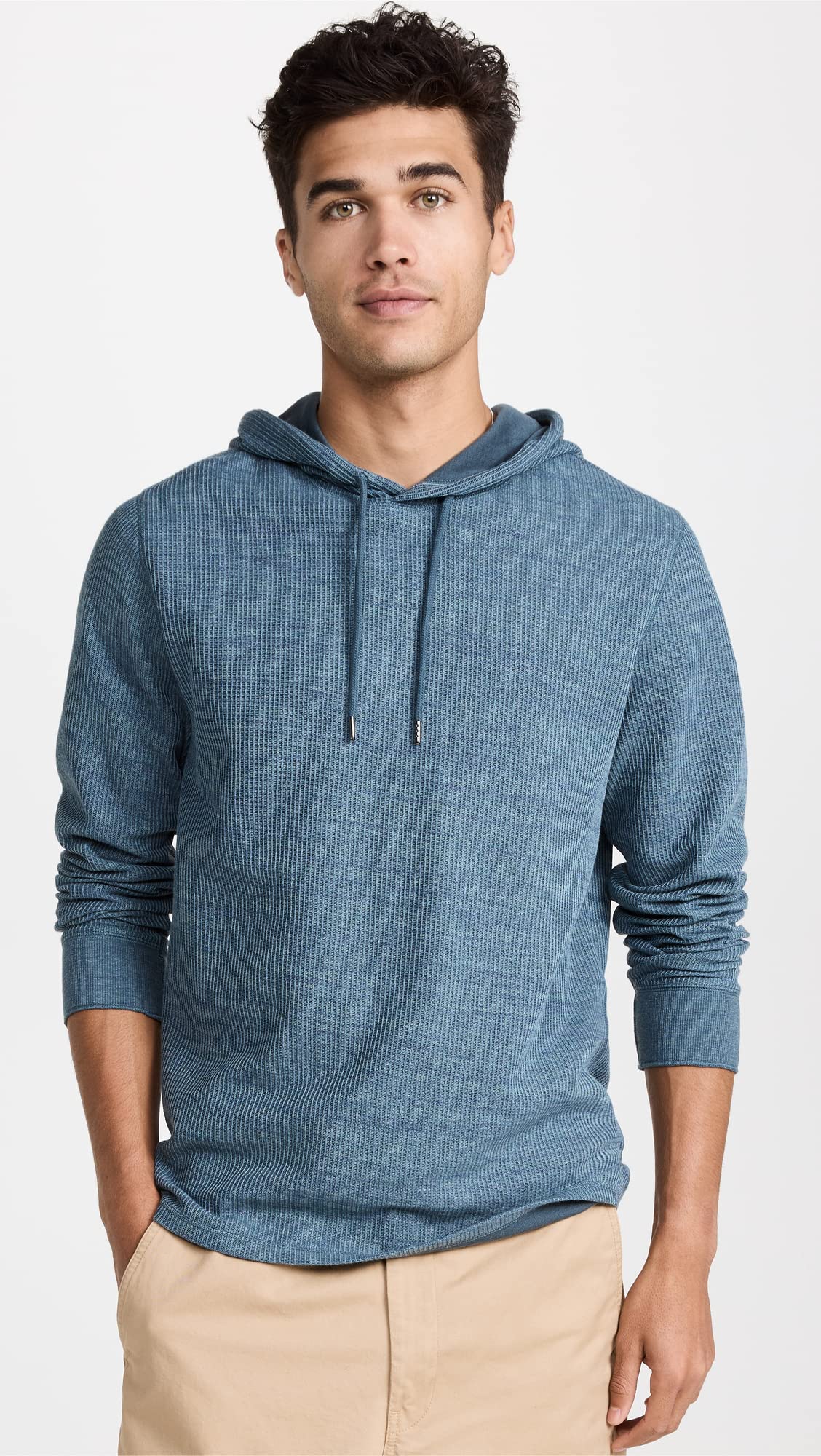 Vince Men's H Thermal Pullover Hoodie - Warm Fleece-Lined Winter Sweatshirt for Outdoor Activities, Hiking & Casual Wear