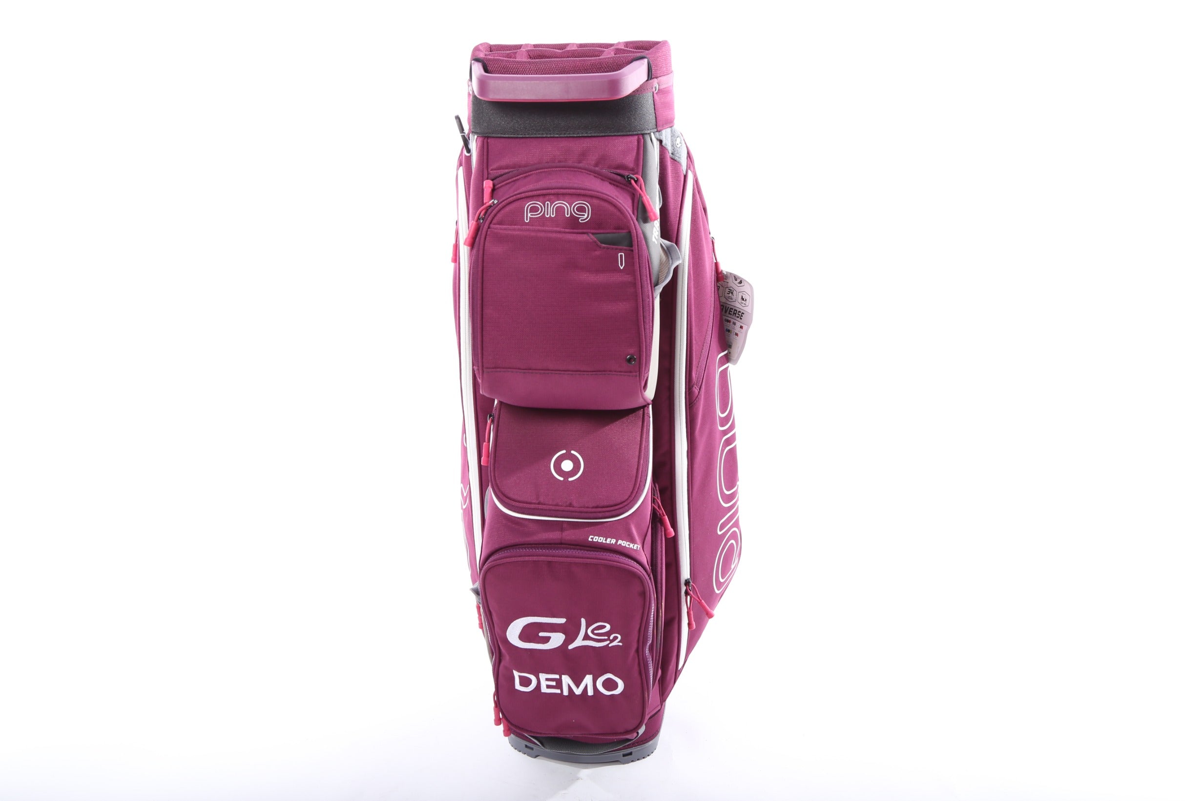 Ping Traverse Cart Golf Bag - 14-Way Divider, 8 Pockets with Rain Cover | Premium Golf Cart Bag for Men & Women | Perfect for Club Tournaments & Weekend Golfing