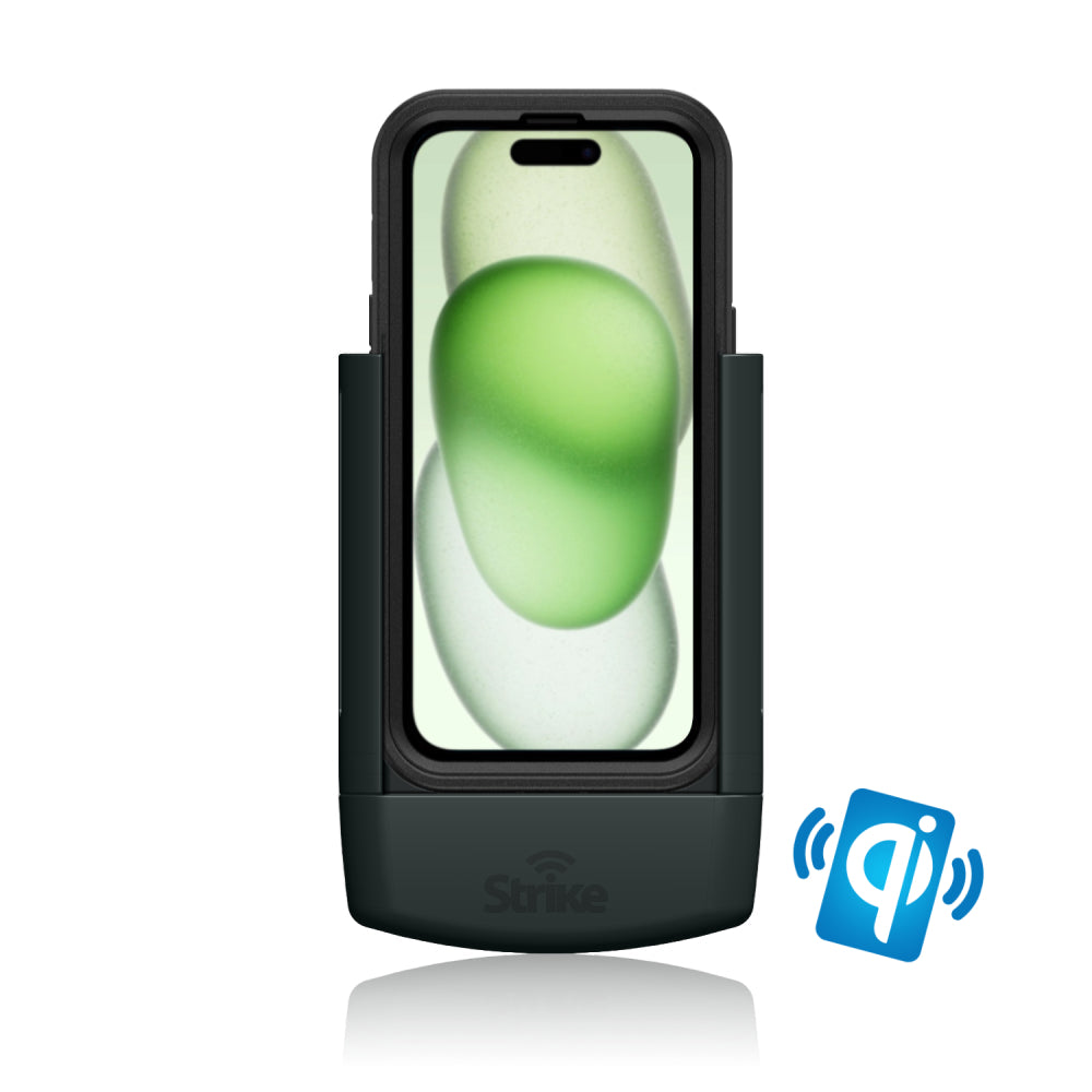 iPhone 15 Plus Car Mount with Wireless Charging - Compatible with OtterBox Defender Case - Secure Hands-Free Charging for Driving, Commuting & Road Trips