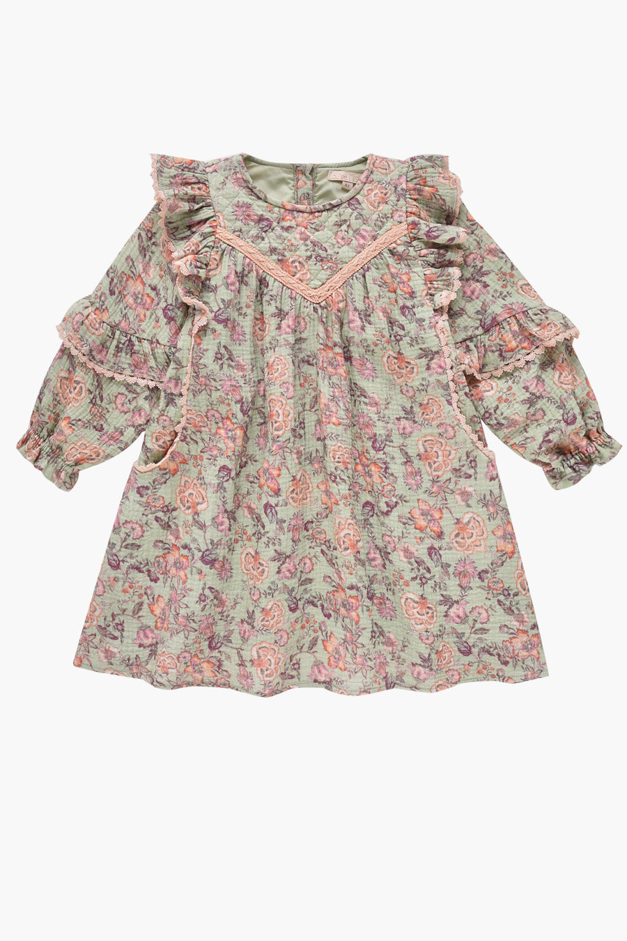 Louise Misha Lara Khaki Tropical Loon Girls Dress - Cute Summer Outfit for Beach, Vacation & Outdoor Adventures