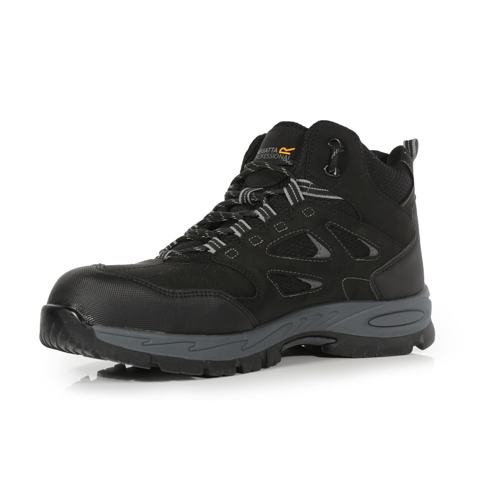 Regatta Men's Mudstone Safety Boots - Waterproof Steel Toe Work Boots for Construction & Outdoor Use - Durable Slip-Resistant Shoes for Heavy Duty Jobs