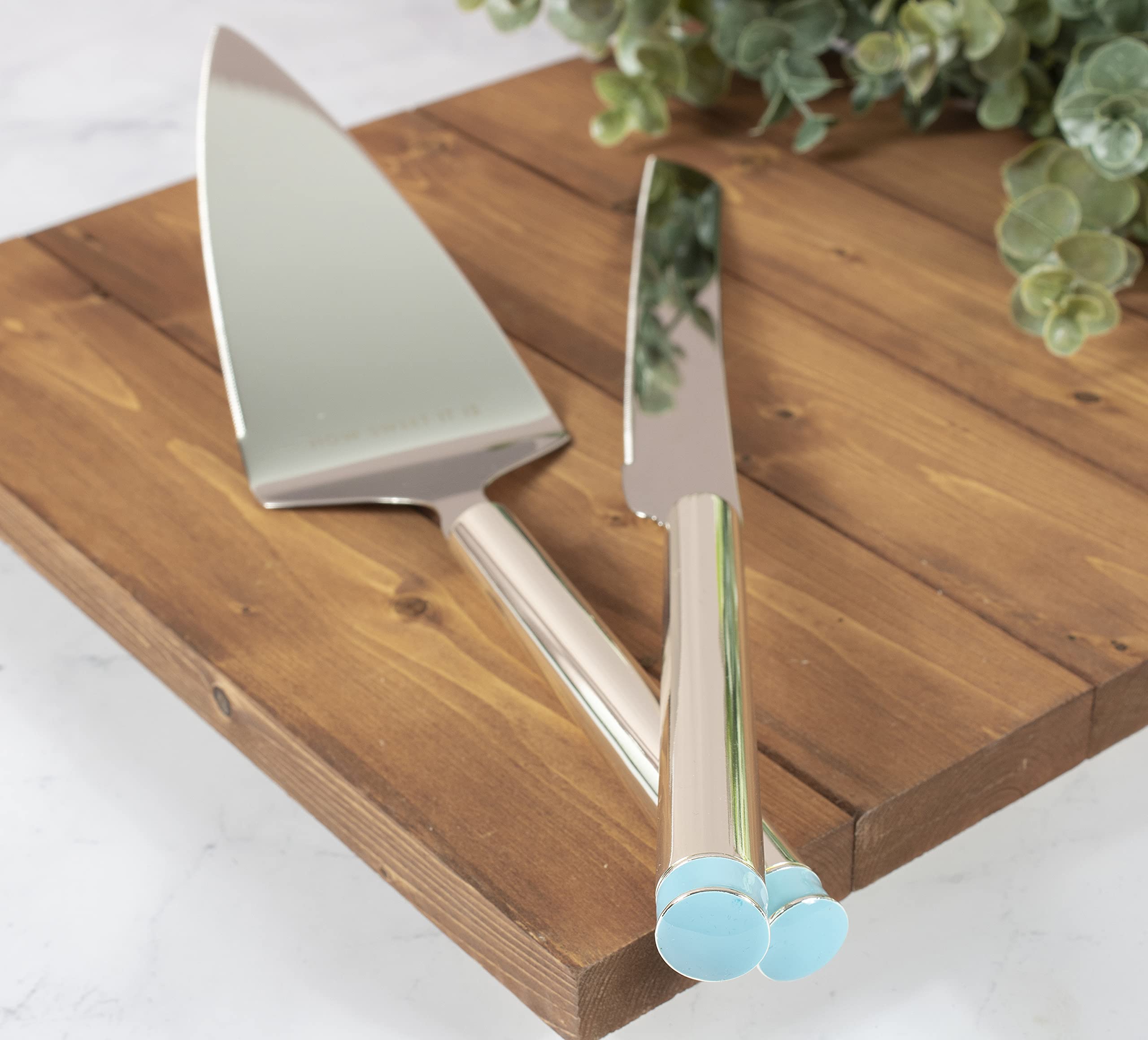 Kate Spade Bridal Take the Cake Personalized Wedding Cake Knife and Server Set - Custom Engraved Cake Cutting Gift for Bride & Groom - Perfect for Wedding, Anniversary & Bridal Shower Celebrations