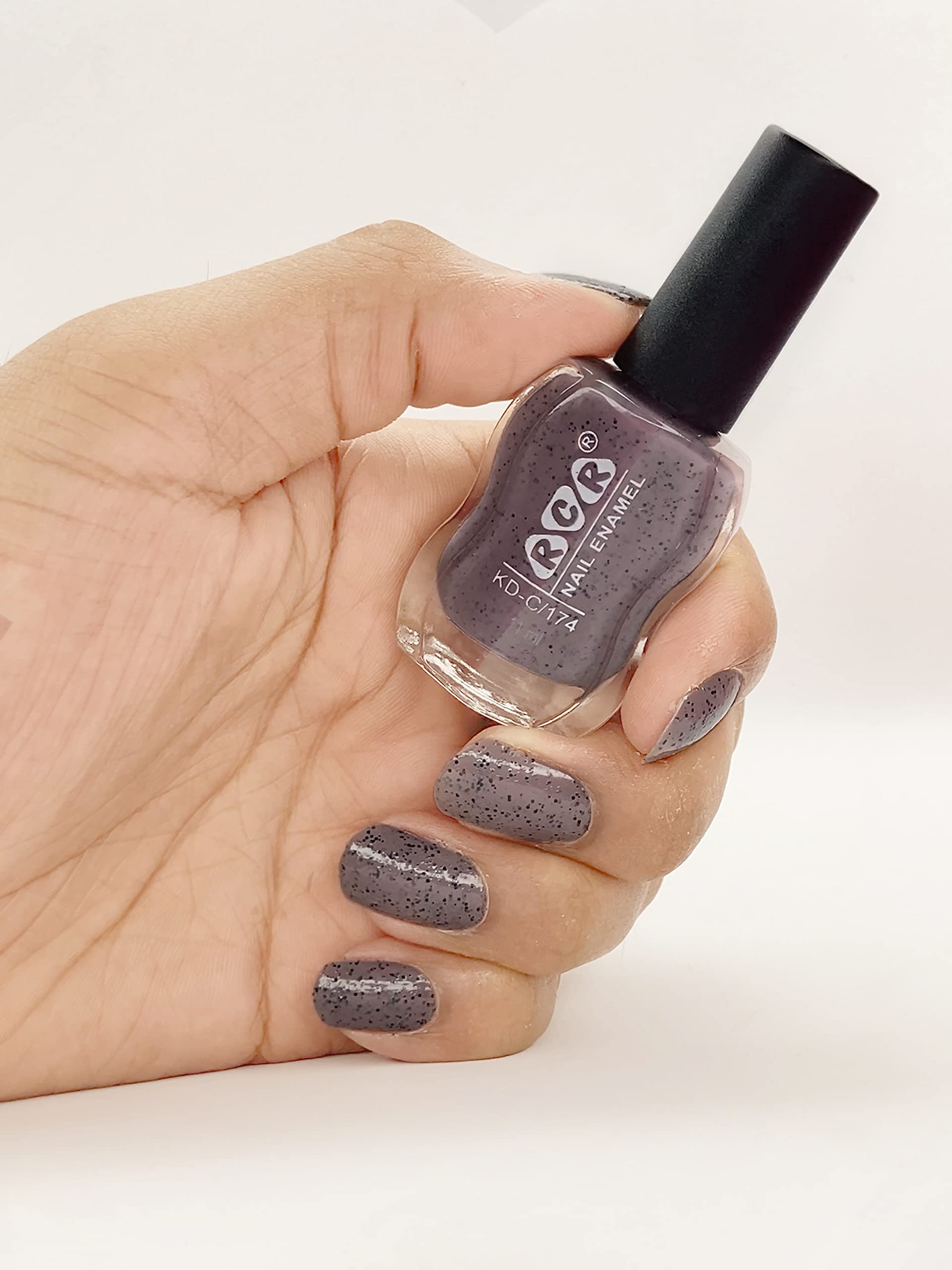 RCR Matte Nail Polish - Gravel Cookies Crumble Color (CC04, 12ml) | Long-Lasting Vegan Nail Lacquer for Salon-Quality Manicures at Home | Perfect for Everyday Wear, Special Occasions & Nail Art Designs
