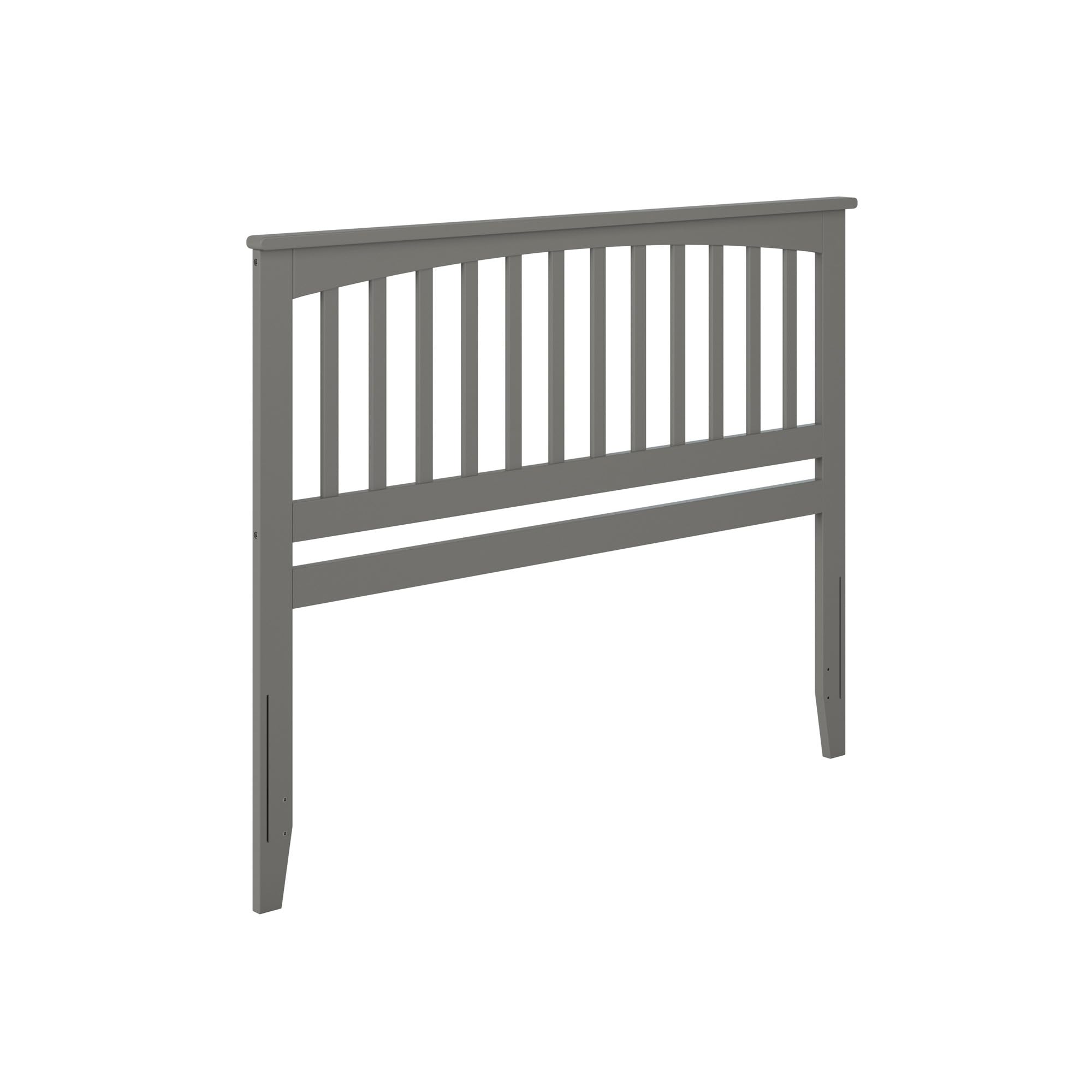 AFI Mission King Solid Wood Headboard with USB Charging Ports - Grey - Modern Bedroom Furniture for Enhanced Comfort and Convenience