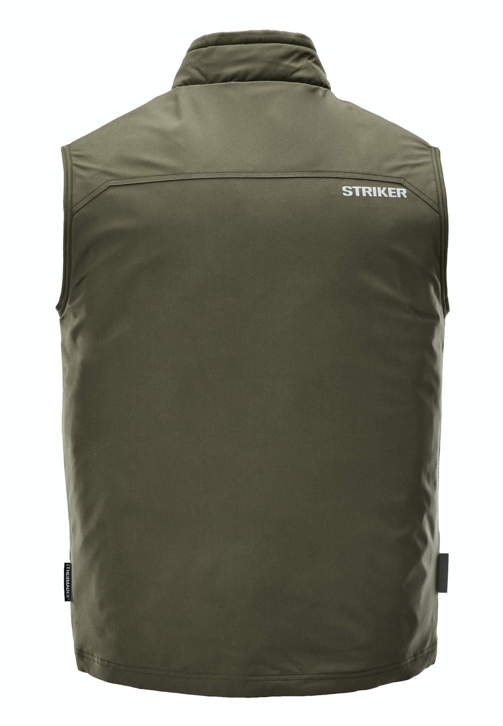 Striker Men's Shield Float Insulated Waterproof Fishing Vest with Sureflote Flotation Technology - Warm & Buoyant for Ice Fishing, Kayaking & Outdoor Water Sports