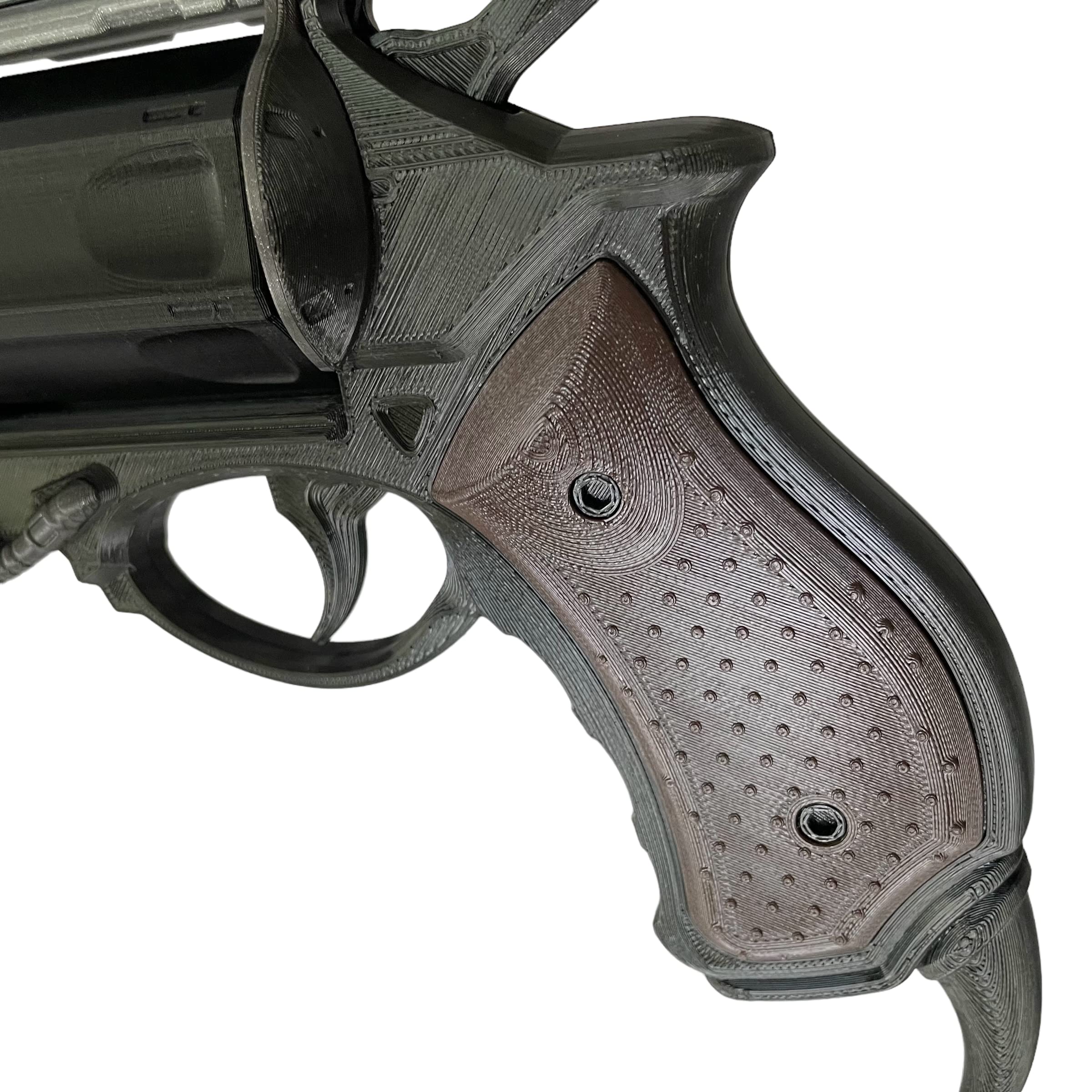Hawkmoon Hand Cannon Replica - Assembled with Display Stand | Collectible Prop for Cosplay, Gaming Enthusiasts & Home Decor
