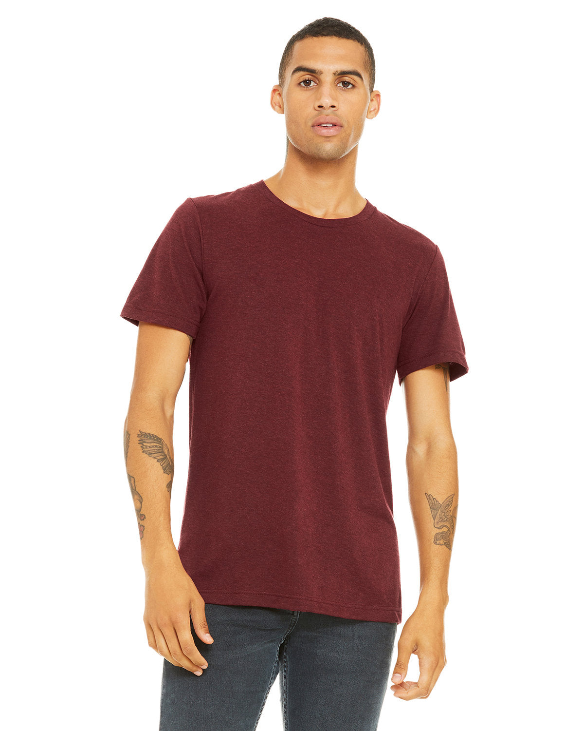 Bella + Canvas 3413C Unisex Triblend T-Shirt - Soft Comfortable Crew Neck Tee for Men & Women - Perfect for Casual Wear, Gym, and Everyday Outfits