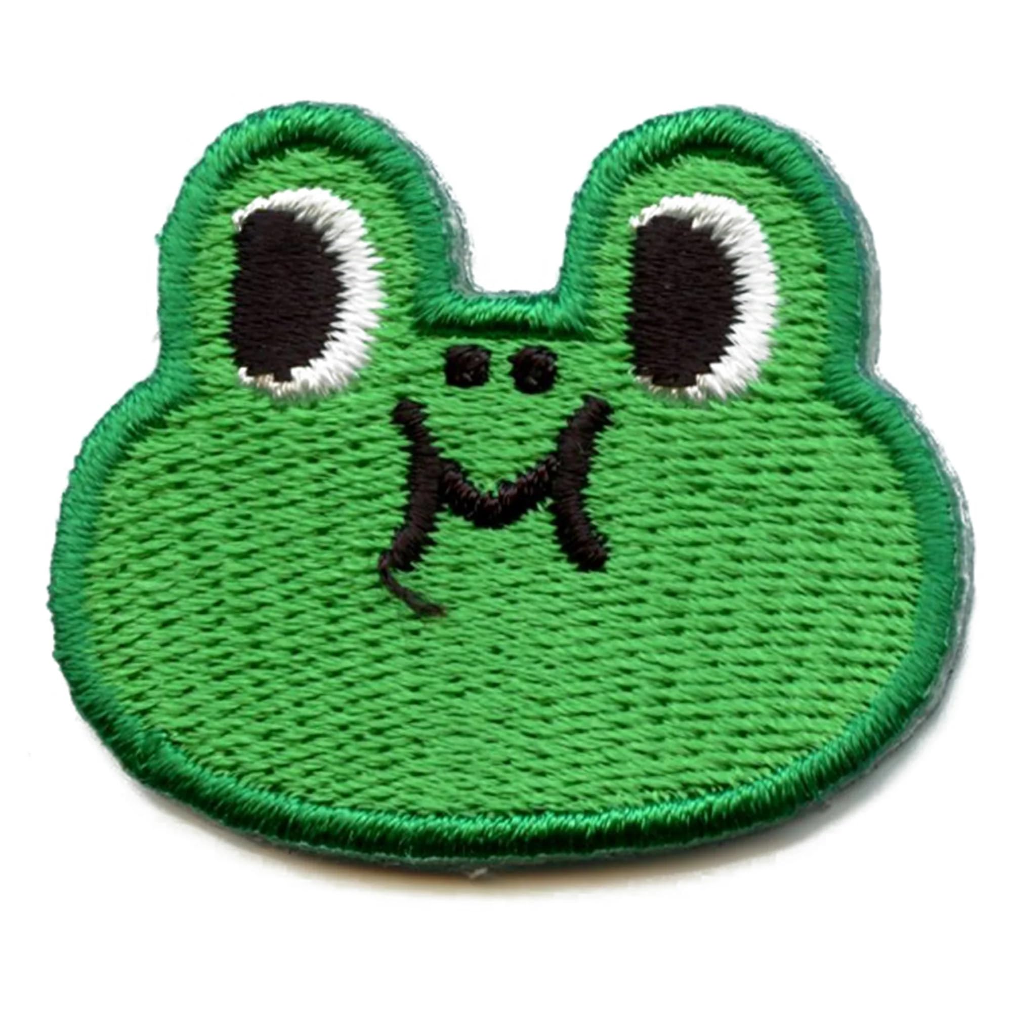 Line Friends Frog Lenard Embroidered Iron On Patch - DIY Sewing Applique for Jackets, Bags & Hats - Cute Cartoon Character Accessories for Kids & Adults
