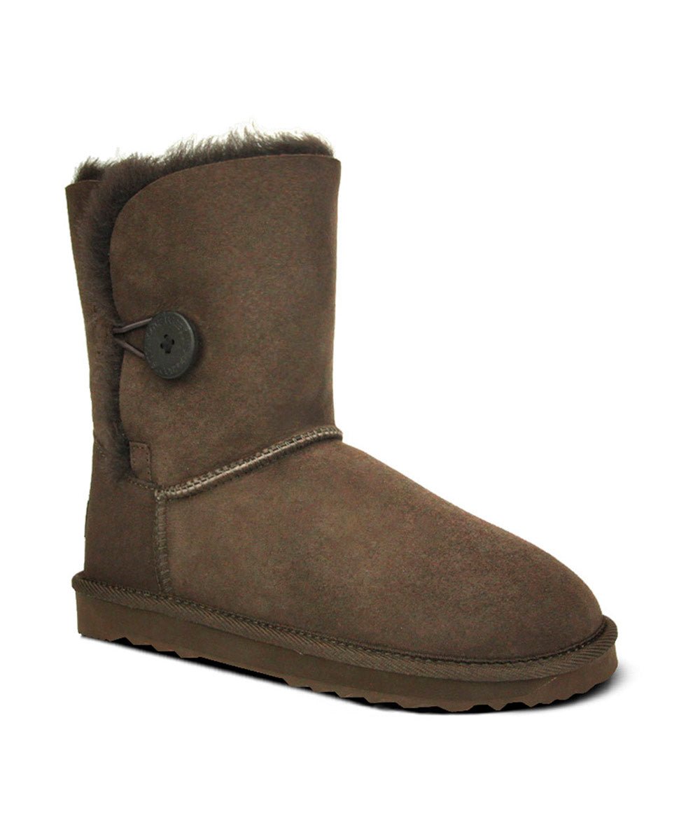 Women's UGG Premium Short Button Boots - Warm Winter Snow Boots for Women | Cozy & Stylish Ankle Boots for Cold Weather, Outdoor Activities & Casual Wear