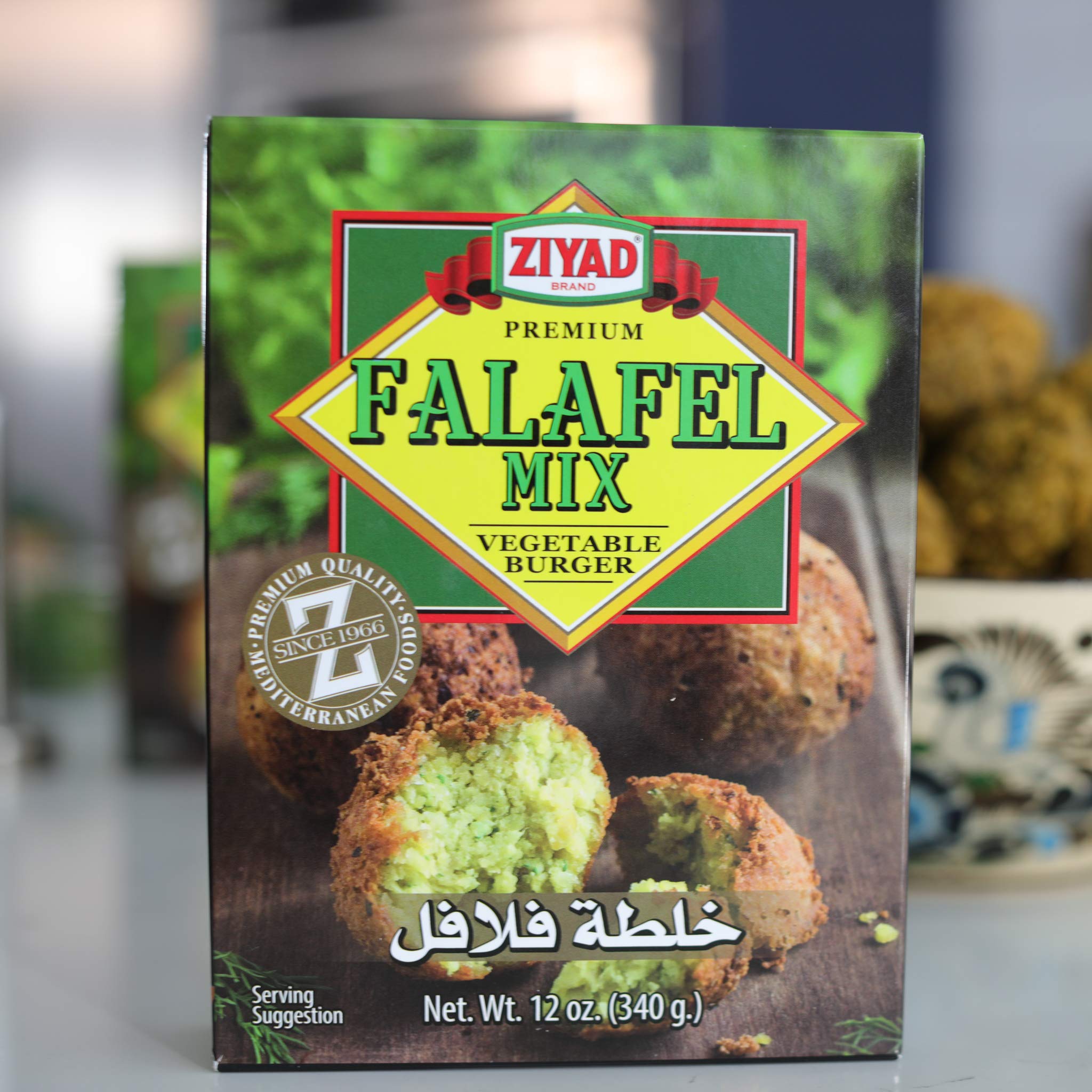 Ziyad Gluten-Free Vegan Falafel Mix - Non-GMO, No Additives or Preservatives - 12oz (24 Pack) - Perfect for Homemade Falafel, Veggie Burgers & Healthy Snacks - Middle Eastern Cuisine & Meal Prep