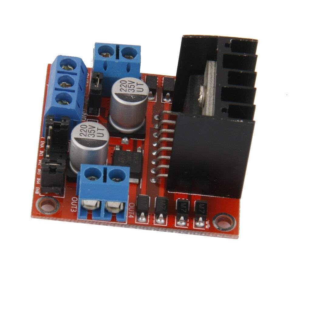 PRAV® 3 L298N Dual H Bridge DC Stepper Motor Driver Controller Board Module for Arduino, Robotics, CNC, and DIY Electronics Projects - Perfect for Motor Control in Automation Systems and Prototyping