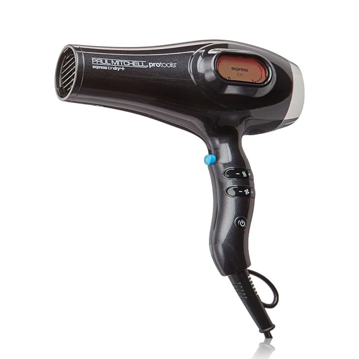 Paul Mitchell Express Ion Dry Hair Dryer - Digital Ionic Blow Dryer with Multiple Heat & Speed Settings for Salon-Quality Styling - Perfect for Home Use, Travel & Professional Salons