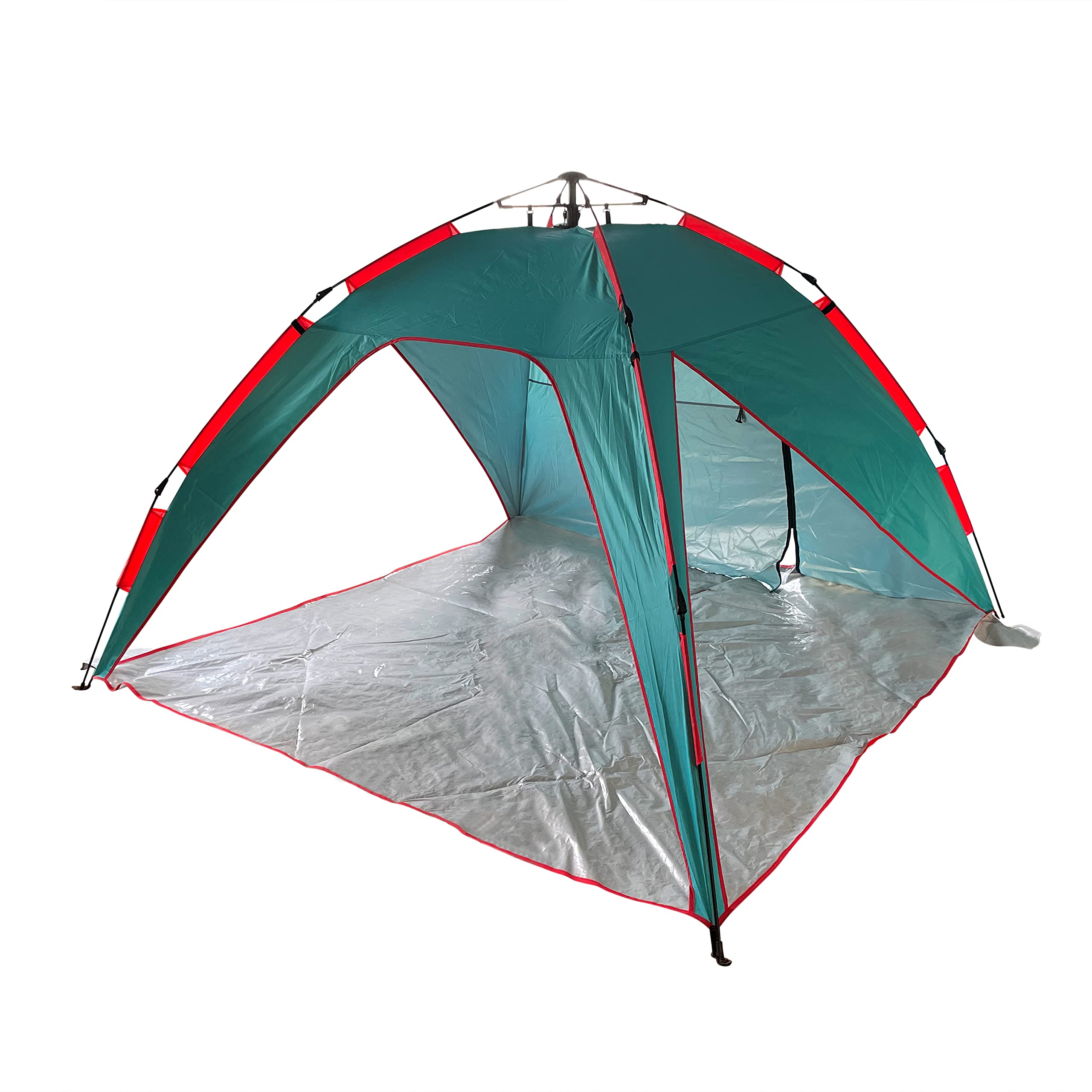 **Bliss Hammocks BHT-A39-TO Pop-Up Beach Tent with Carry Bag – Portable, UV Sun Protection, Wind & Waterproof – Lightweight & Durable for Travel, Camping, Picnics – Teal & Orange**